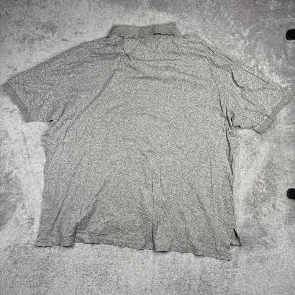 Y2K Polo Ralph Lauren Mens 3XB Gray Polo Shirt Business Casual Office Preppy